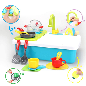 اسباب بازی سینک ظرفشویی کودک همراه با اجاق گاز بزرگ FIVESTAR TOYS LERNING FUN_اسباب بازی